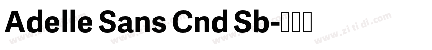 Adelle Sans Cnd Sb字体转换